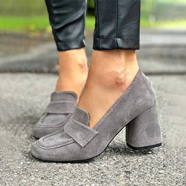 Women's Stylish Slip-On High Heel Shoes 71803362C