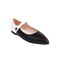 Women's Pointed-Toe Color-Block Casual Mule Flats 48540407C