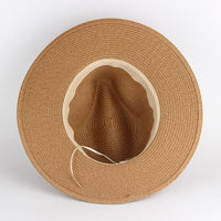 Trendy Sunscreen Straw Panama Hat 70037242C