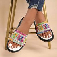 Women's Colorful Casual Platform Slide Sandals 33198515C