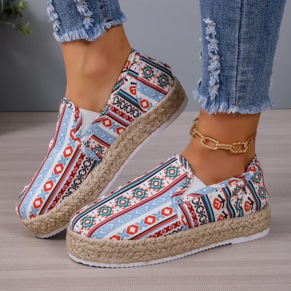 Women's Casual Ethnic Style Colorful Espadrilles 08347813S