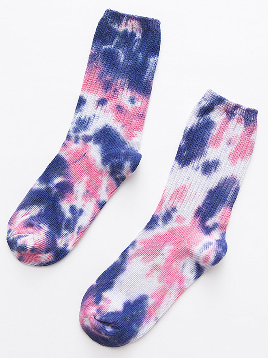 European And American Trend Tie-dye Socks