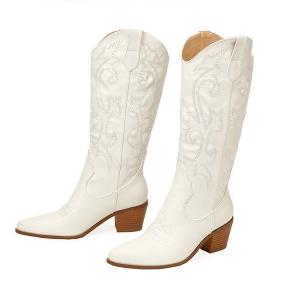 Women'S Vintage Embroidered Western Cowboy Boots 36361456C