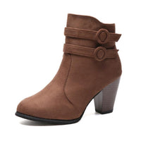 Women'S Chunky High Heel Ankle Boots 44008298
