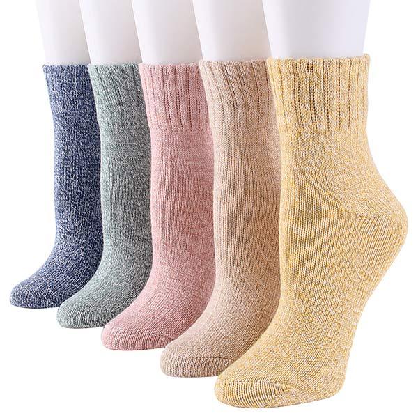 Women'S Thick Warm Solid Color Socks 37632204C