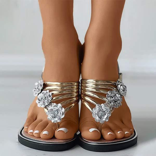 Women'S Flat Thong Fashion Slippers 66333768C