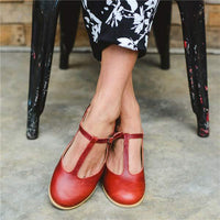 Women'S Vintage Round Toe Flats 23146364