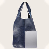 Vintage Simple Soft Leather Shoulder Bag 43580951C