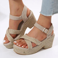 Women's Wedge Platform Casual Sandals 83671600C