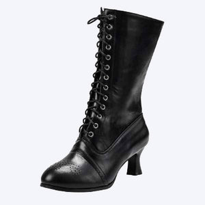 Women'S Pointed Toe Lace-Up Martin Boots 33853449C