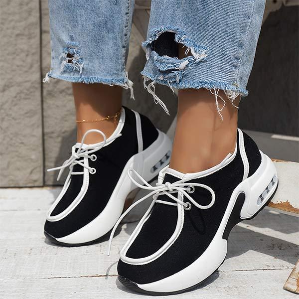 Women'S Lace-Up Casual Platform Sneakers 01853820C