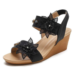 Women'S Bohemian Slip-On Wedge Sandals 57720951
