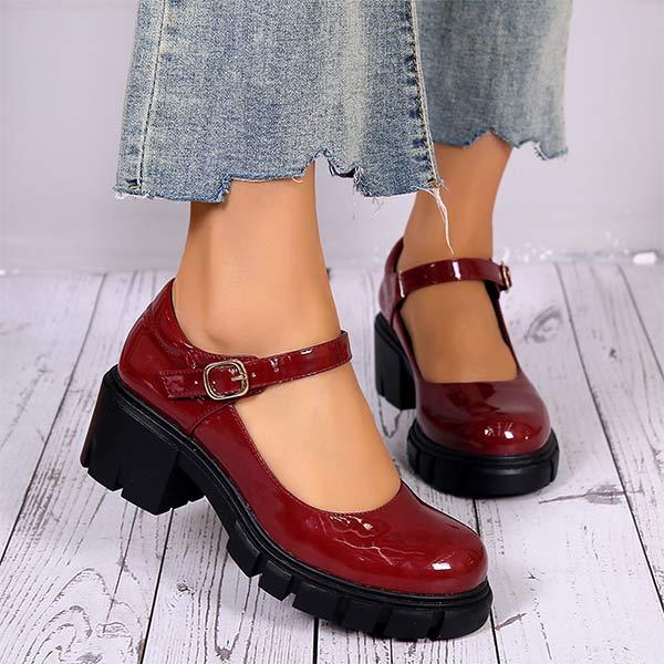 Women'S Chunky Heel Round Toe Fashion Shoes 88903993C