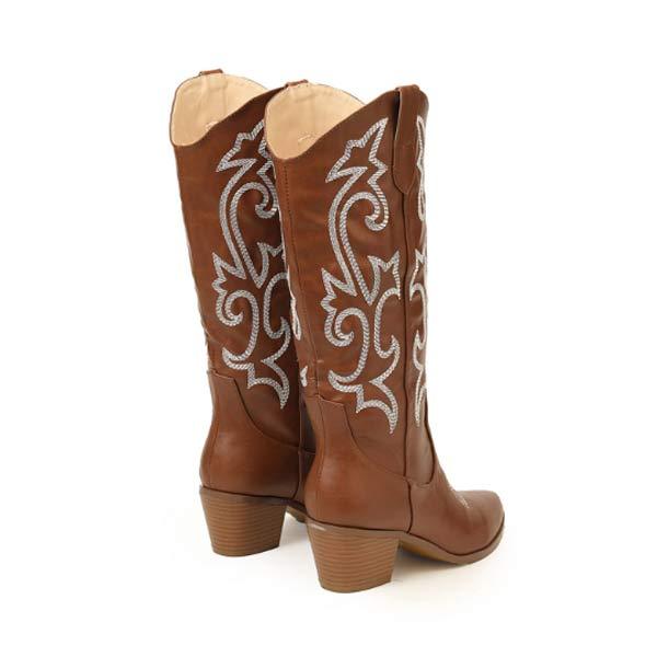 Women'S Vintage Embroidered Western Cowboy Boots 36361456C