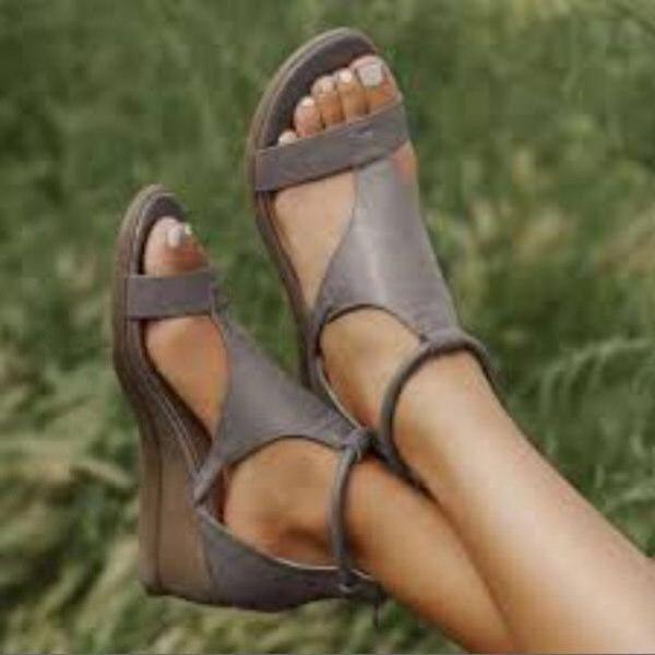 Women'S Vintage Wedge Sandals 09805941