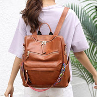 Women's Retro Casual Large Capacity Backpack 32284263C