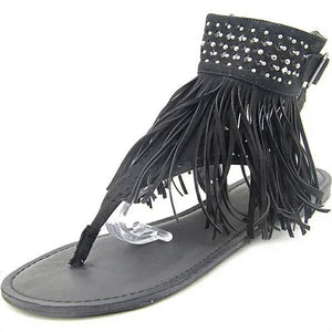 Women'S Tassel Open Toe Flip Flop Flat Sandals 07254285C