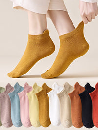 Fashion New Solid Color Ear Lift Boat Socks