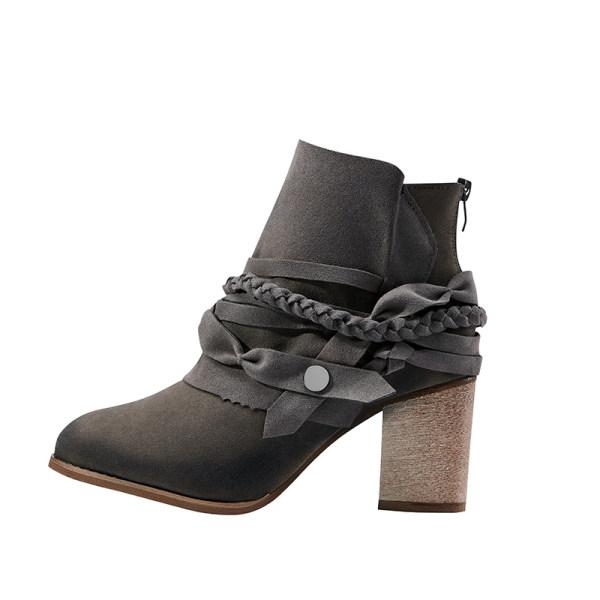 Women'S Chunky Heel Vintage Ankle Boots 47559780