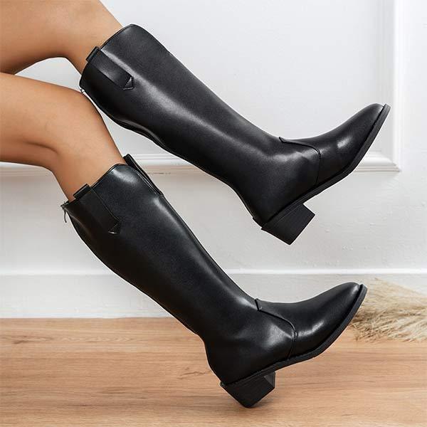 Women'S Chunky Heel Western Cowboy Boots 21174646C