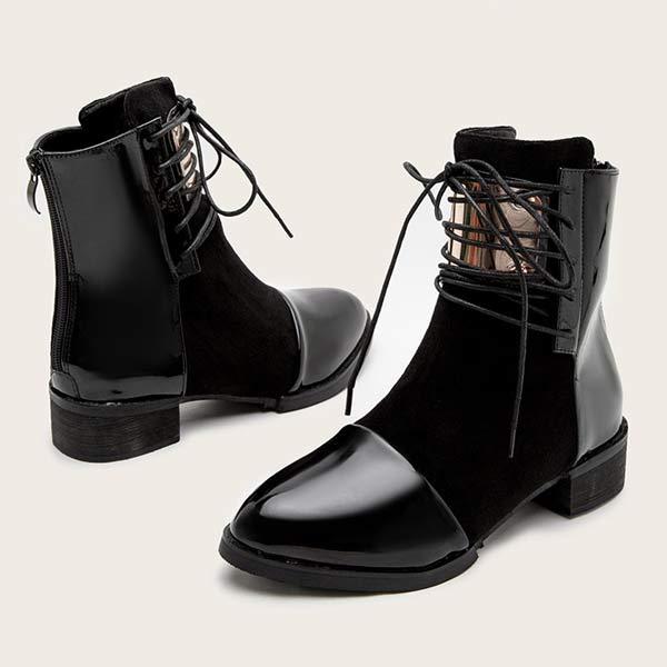 Women'S Chunky Heel Fashion Lace Up Ankle Boots 21178408