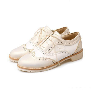 Women'S Lace-Up Color Block Shoes 98639658C